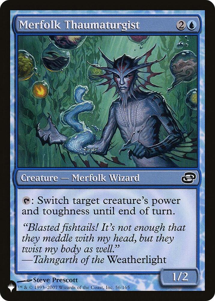 Merfolk Thaumaturgist - The List