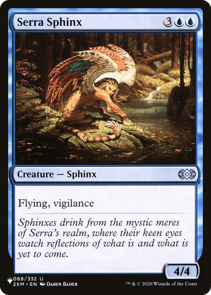 Serra Sphinx - The List