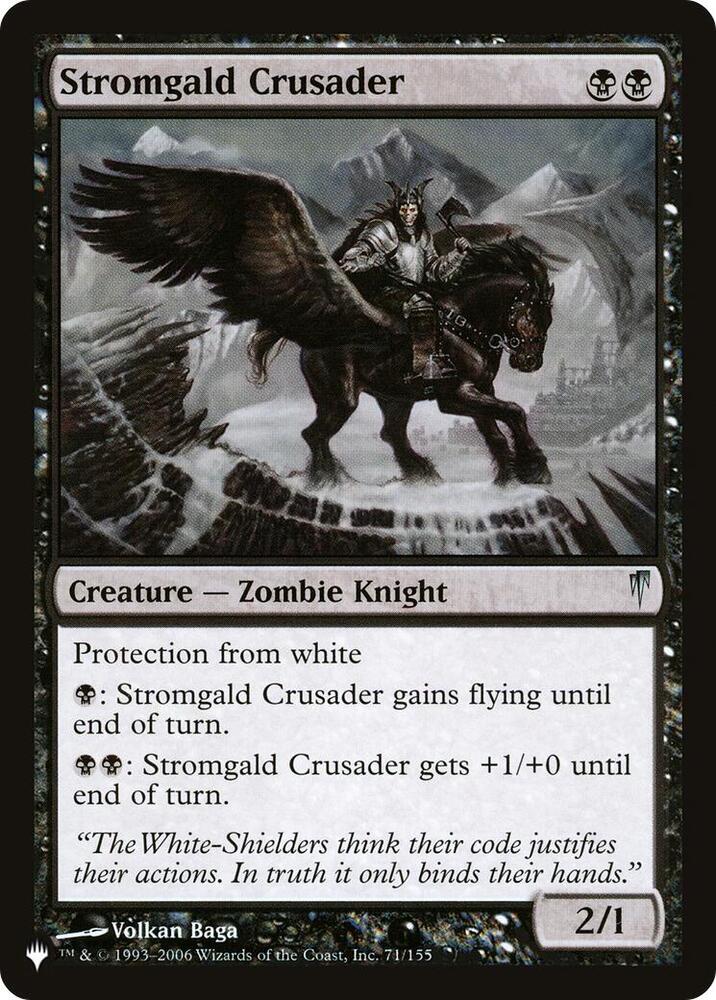 Stromgald Crusader - The List