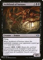 Archfiend of Sorrows - The List