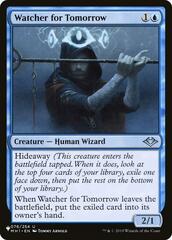 Watcher for Tomorrow - The List