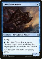 Siren Stormtamer - The List