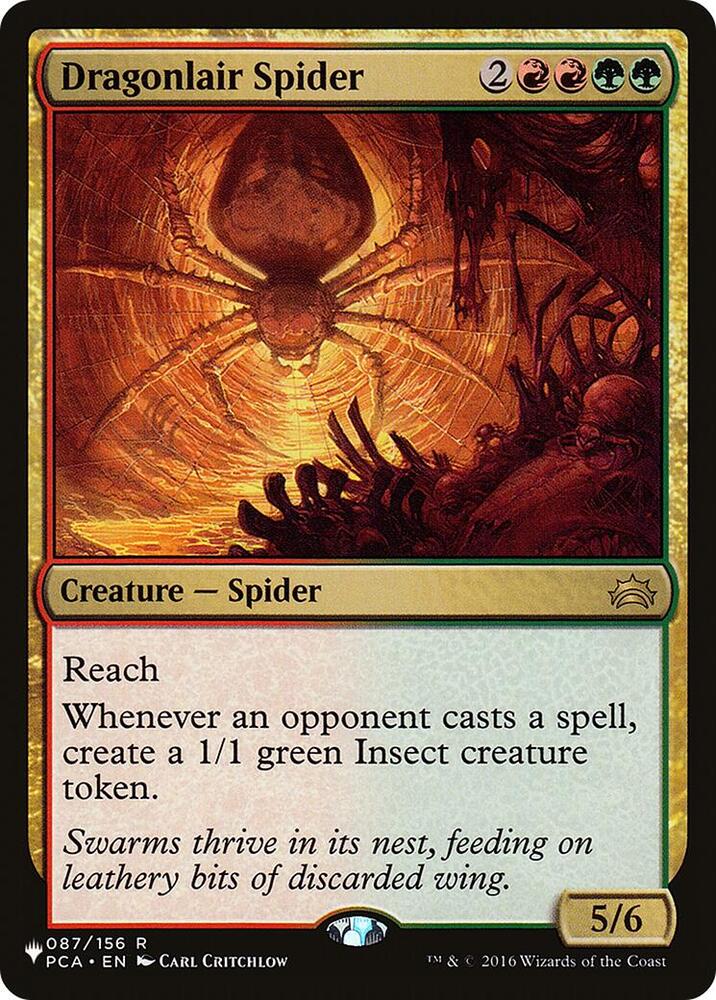 Dragonlair Spider - The List