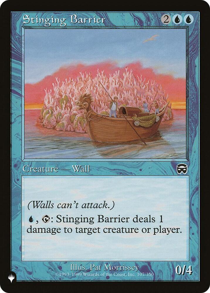 Stinging Barrier - The List