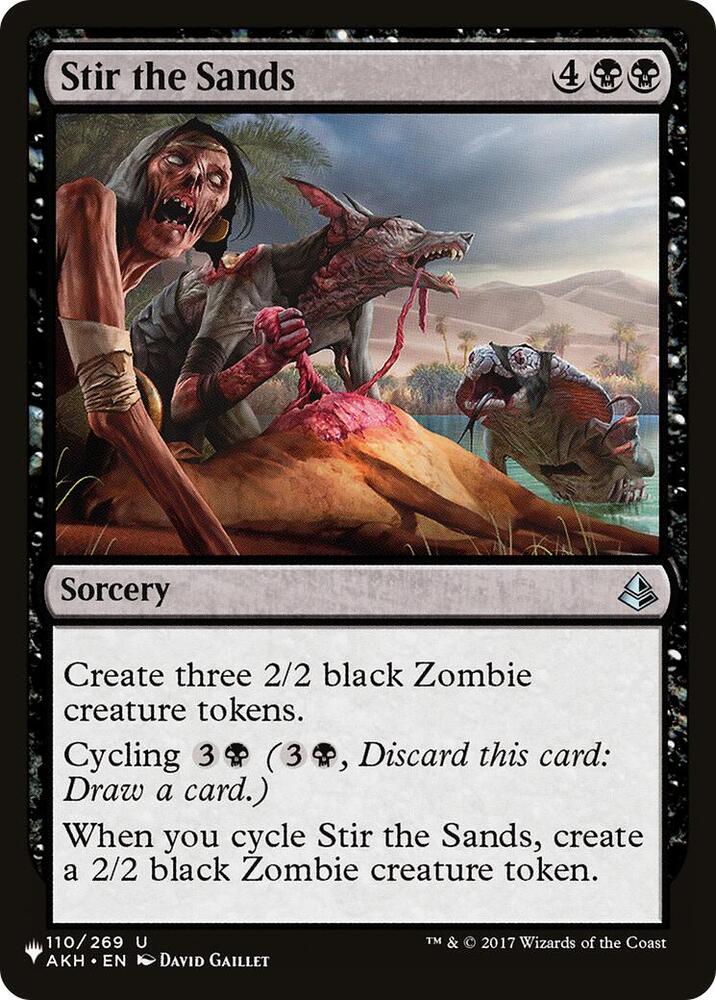 Stir the Sands - The List