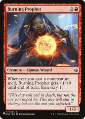 Burning Prophet - The List