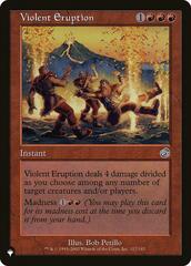 Violent Eruption - The List