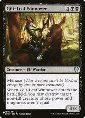 Gilt-Leaf Winnower - The List