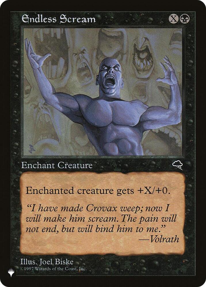 Endless Scream - The List