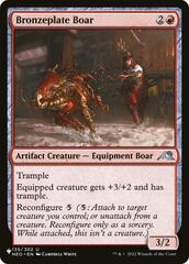 Bronzeplate Boar - The List