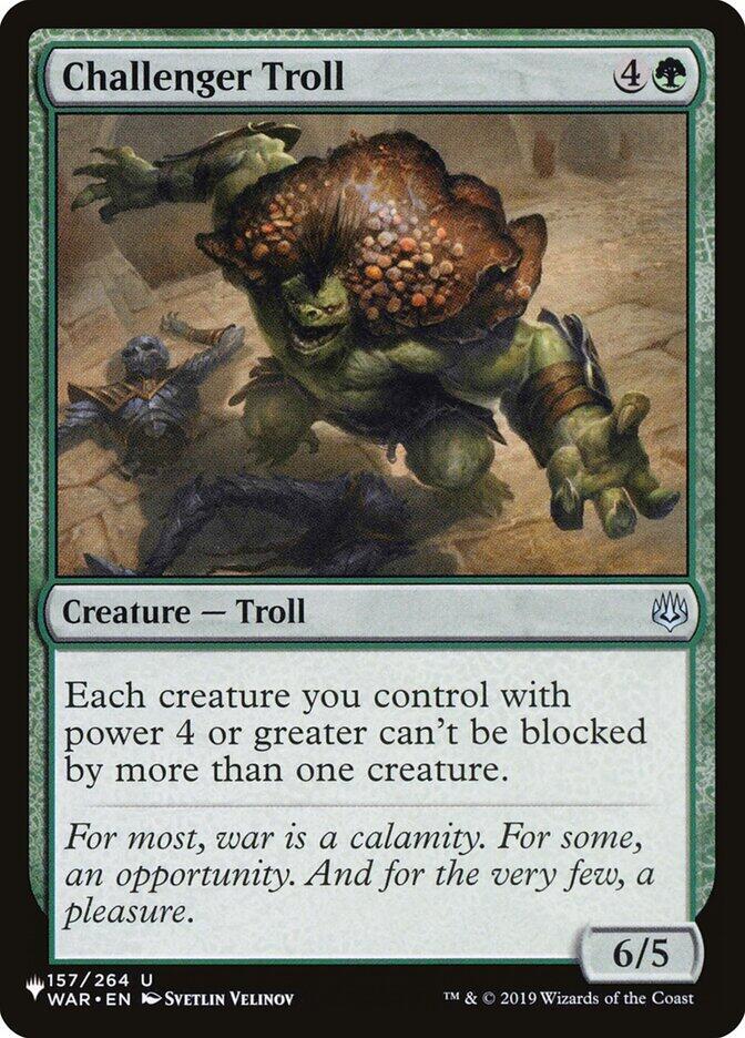 Challenger Troll - The List