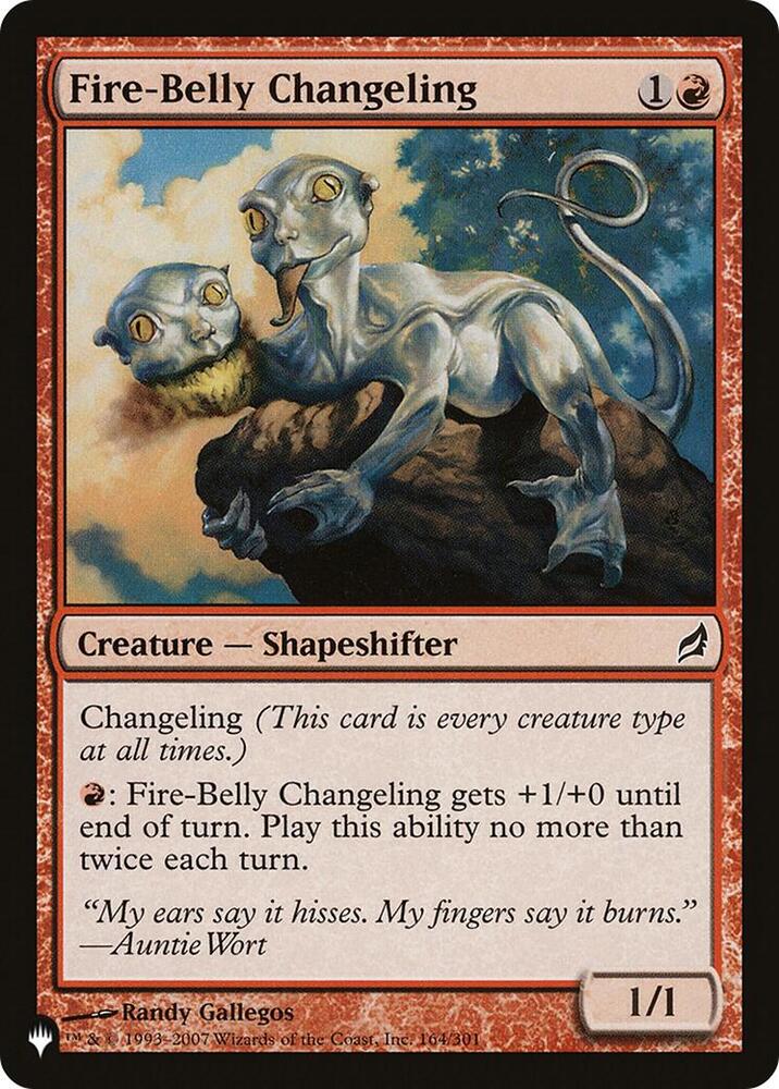 Fire-Belly Changeling - The List