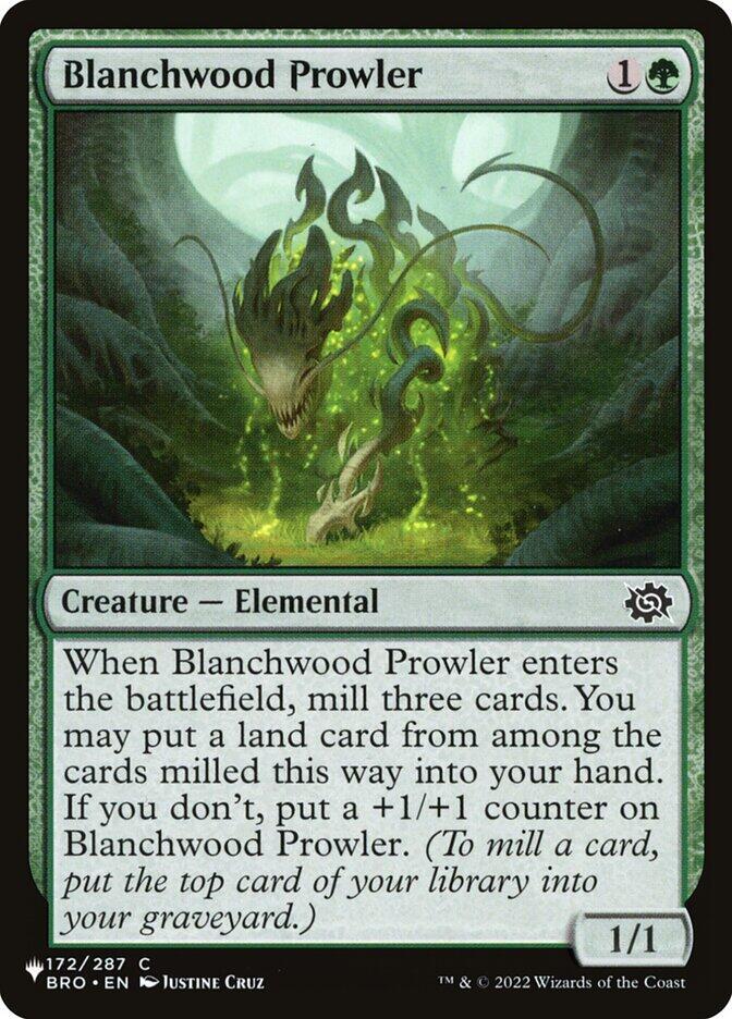 Blanchwood Prowler - The List