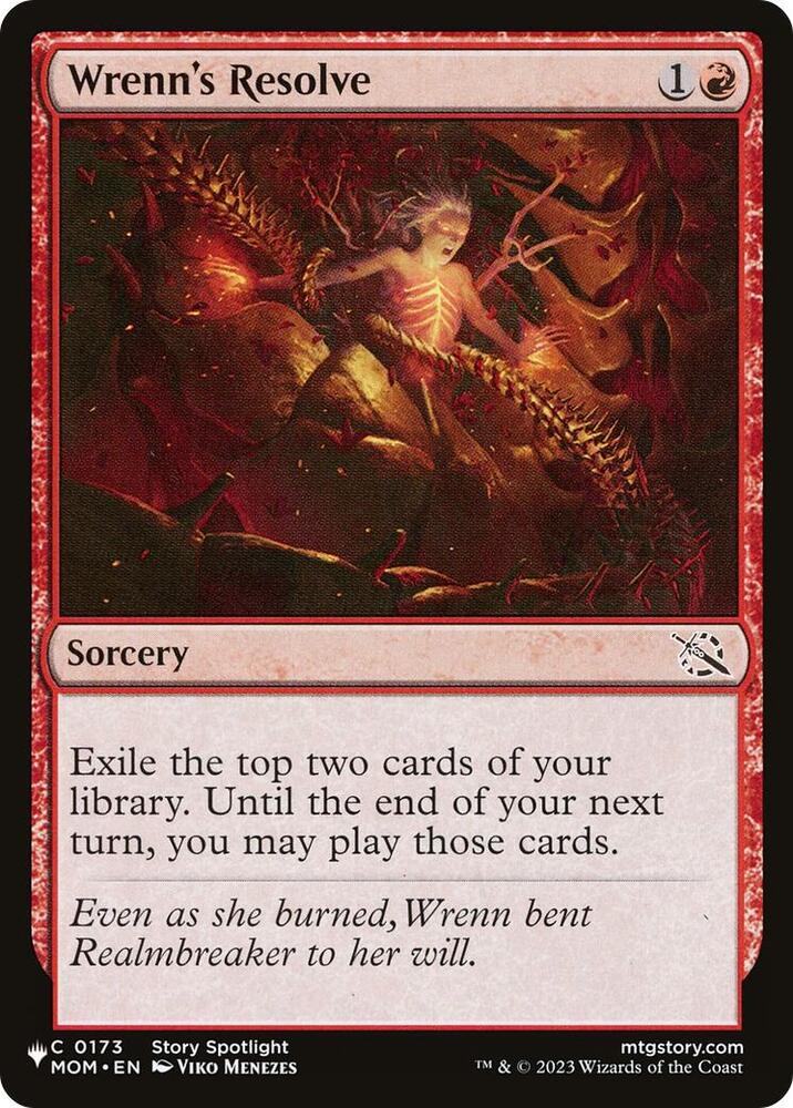 Wrenns Resolve - The List