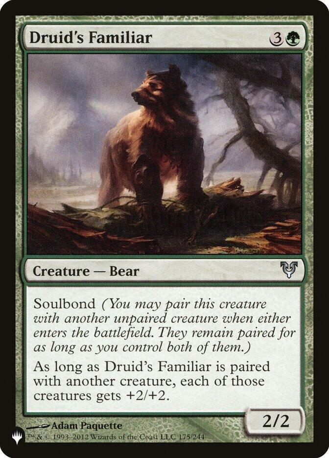 Druids Familiar - The List