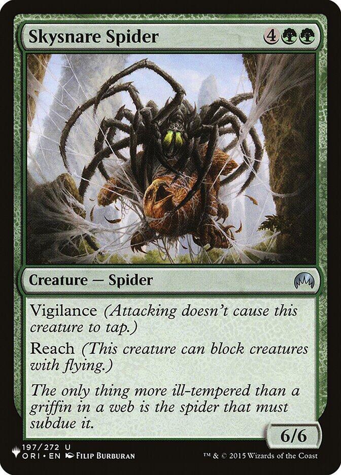 Skysnare Spider - The List