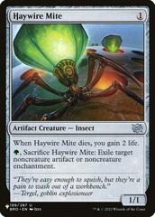 Haywire Mite - The List