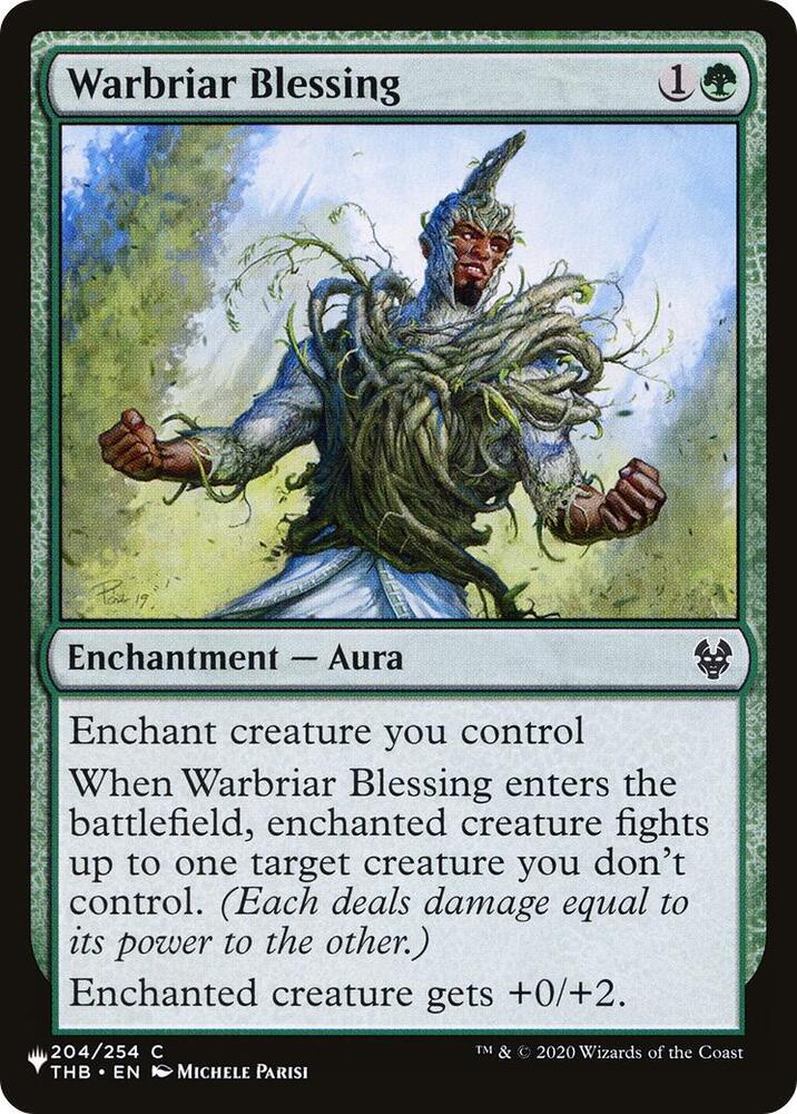 Warbriar Blessing - The List