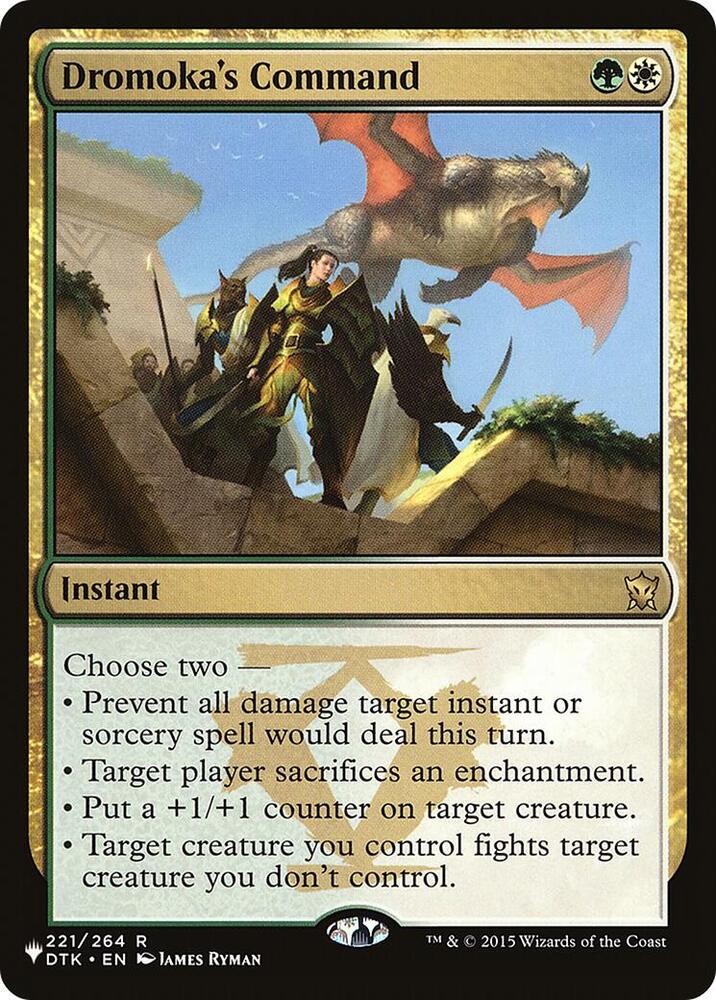 Dromokas Command - The List