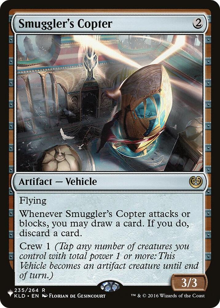 Smugglers Copter - The List