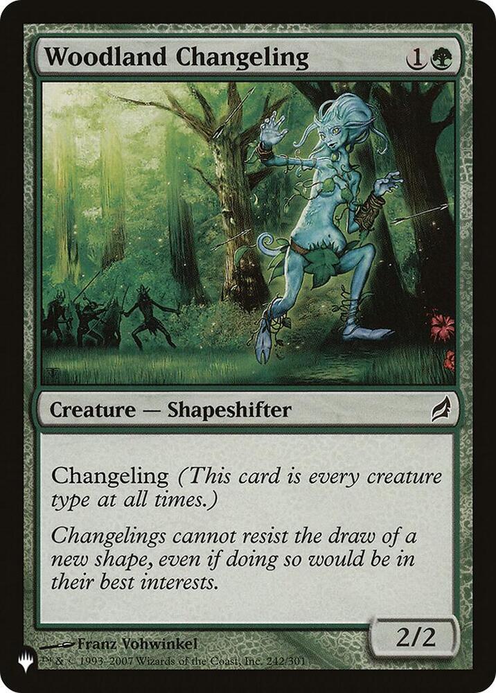 Woodland Changeling - The List