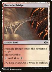 Rustvale Bridge - The List