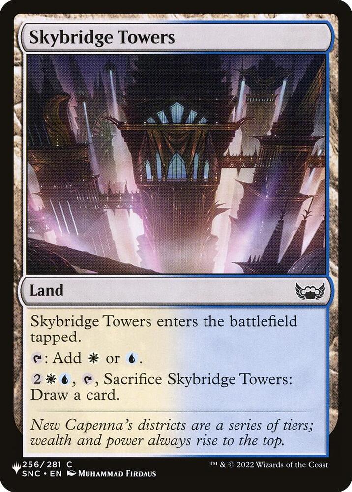 Skybridge Towers - The List