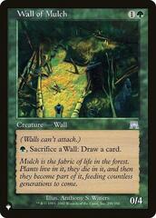 Wall of Mulch - The List