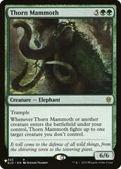 Thorn Mammoth - The List