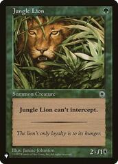 Jungle Lion - The List