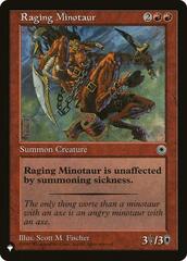 Raging Minotaur - The List