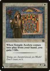 Temple Acolyte - The List