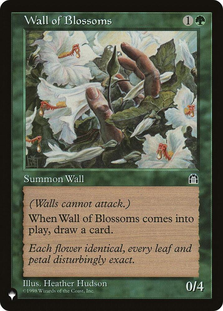 Wall of Blossoms - The List