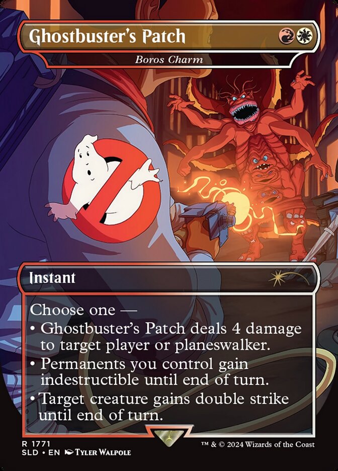 Ghostbusters Patch - Boros Charm - Rainbow Foil