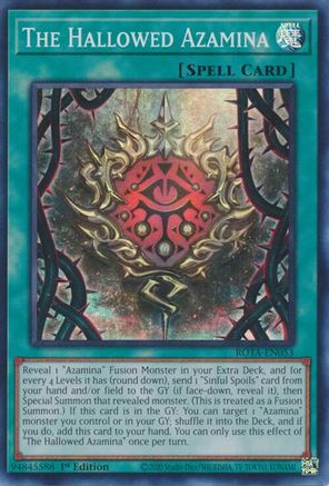 The Hallowed Azamina - ROTA-EN053 - Super Rare - 1st Edition