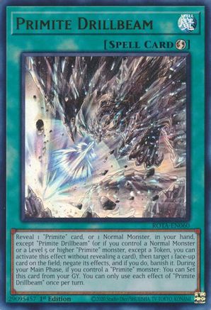 Primite Drillbeam - ROTA-EN060 - Ultra Rare - 1st Edition Primite Drillbeam - ROTA-EN060 - Ultra Rare - 1st Edition