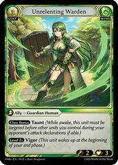 Unrelenting Warden - 195 - C - Foil