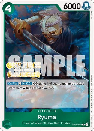Ryuma (Judge Pack Vol. 4) - OP06-036 - R - Foil