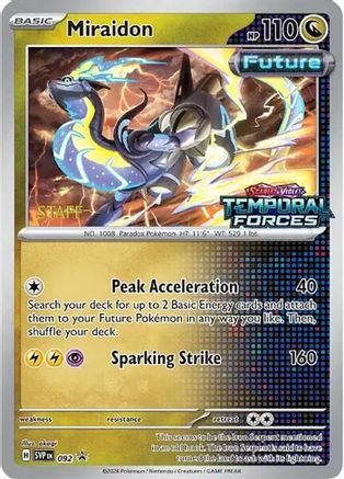 Miraidon - SVP092 - SVP Black Star Promos(Prerelease) (Staff)