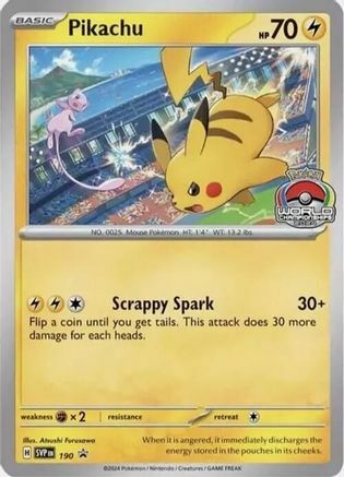 Pikachu - SVP190 - SVP Black Star Promos