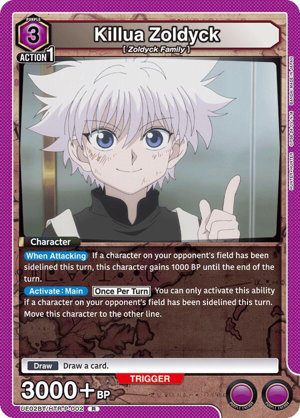 Killua Zoldyck - UE02BT/HTR-P-002 - Rare - Foil