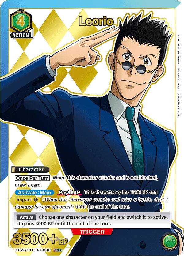 Leorio - UE02BT/HTR-1-092 - Super Rare 1-Star - Foil