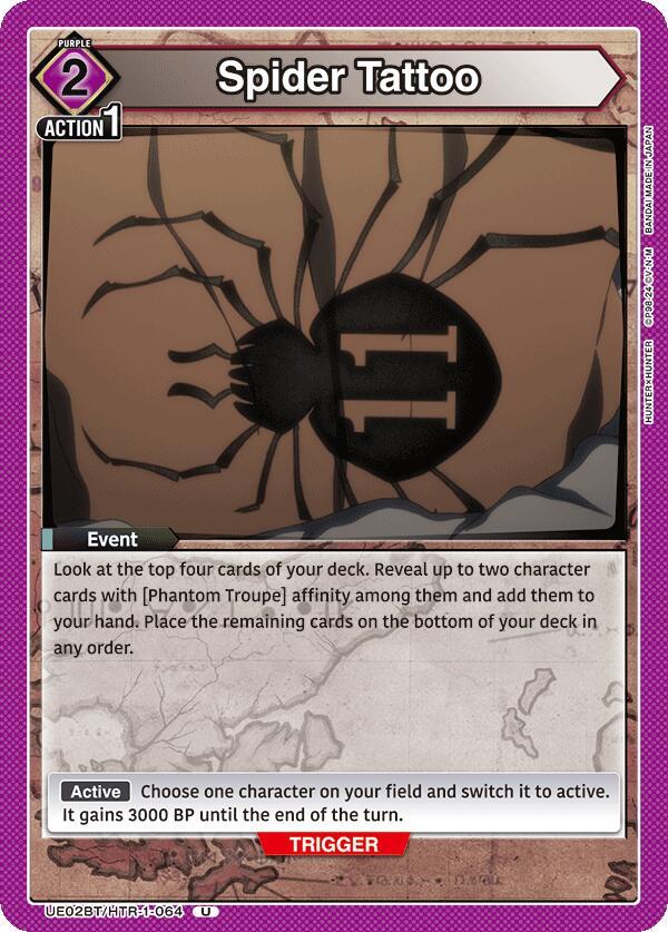 Spider Tattoo - UE02BT/HTR-1-064 - Uncommon