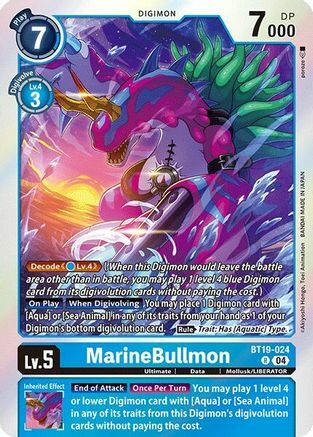 MarineBullmon - BT19-024 - R - Foil