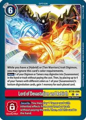 Lord of Devastation and Rebirth - BT18-096 - U