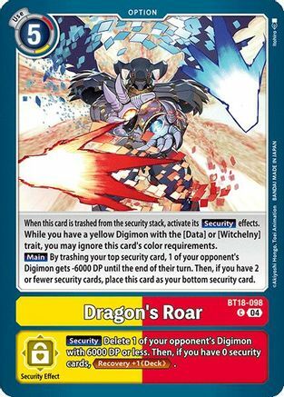 Dragons Roar - BT18-098 - C