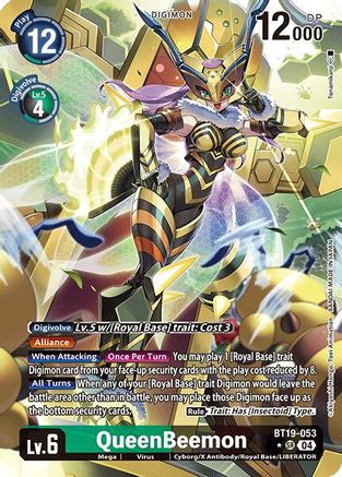 QueenBeemon - BT19-053 - SR - Foil - Alternative Art