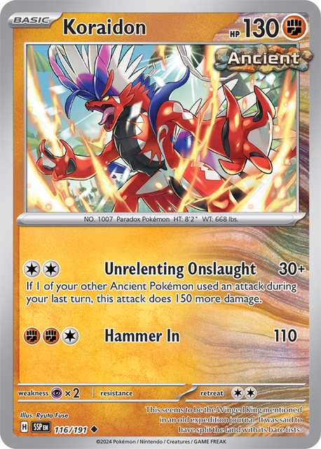 Koraidon - 116/191 - Uncommon - Reverse Holo