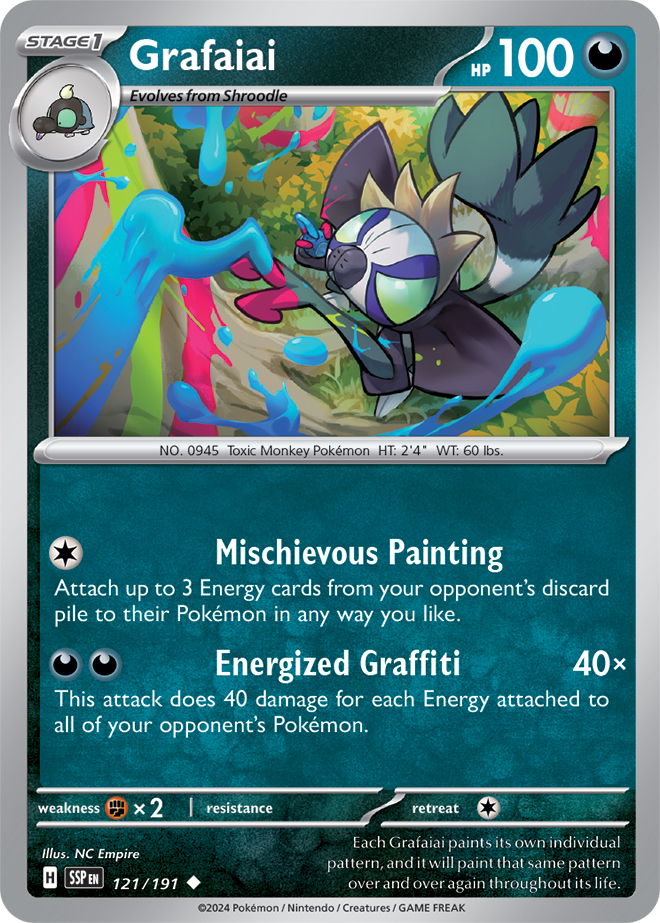 Grafaiai - 121/191 - Uncommon - Reverse Holo