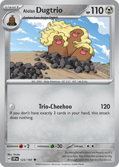 Alolan Dugtrio - 123/191 - Uncommon - Reverse Holo